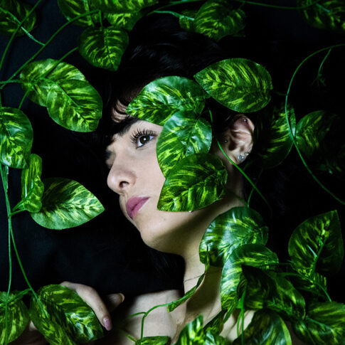 artistic female portrait jungle theme by Jenny Liedholm